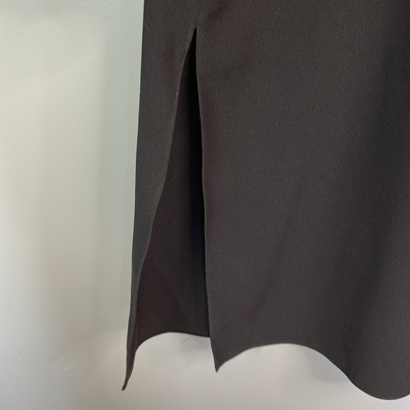 Zara Woman Tied Waist Shift Dress Midi Black Size XL - Picture 5 of 11